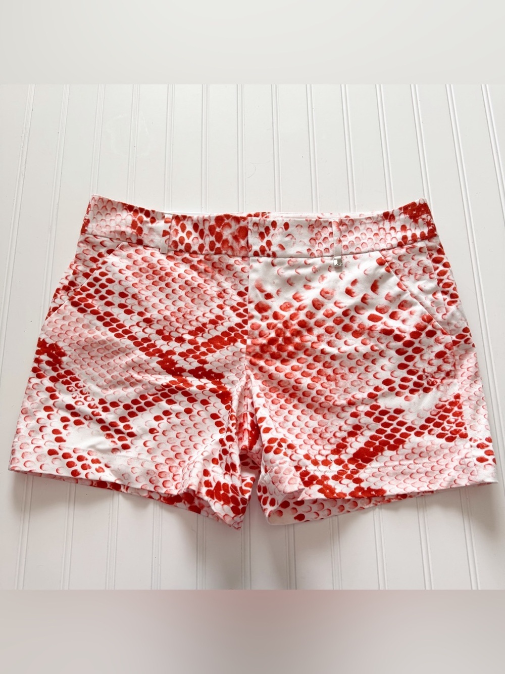 Calvin Klein Snakeskin Shorts - Size 12